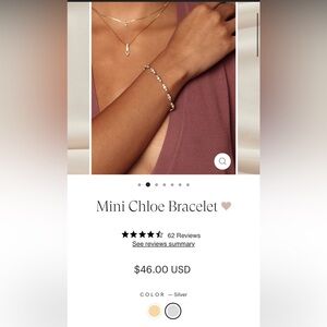 Olive and Piper Mini Chloe bracelet, never worn but tags taken off.